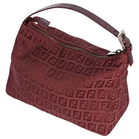 fendi black shoulder bag with red|vintage Fendi black shoulder bag.